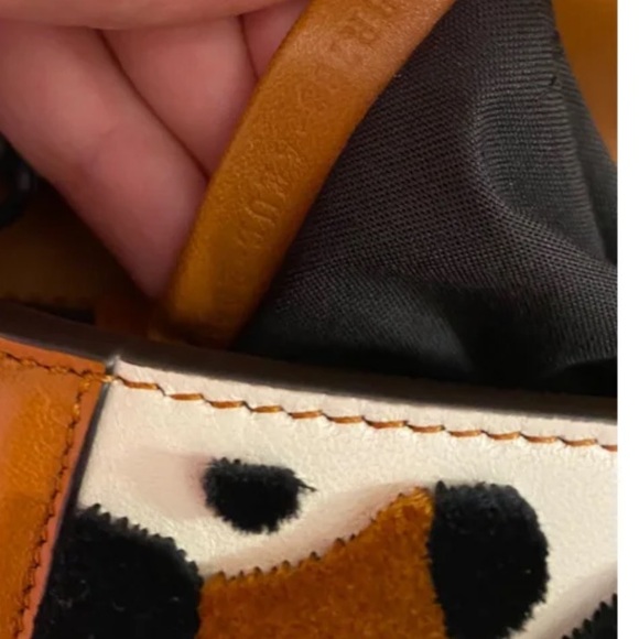 Fendi baguette tufted leopard handbag with box LIKE NEW - Picture 14 of 15